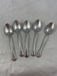 Reed & Barton Mandolin stainless flatwaer 18/8 5pc teaspoons AS IS - Picture 1 of 11