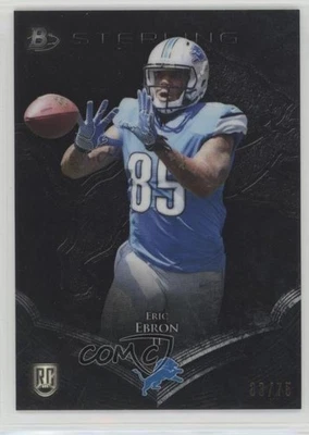 2014 Bowman Sterling Black Refractor /75 Eric Ebron #17 Rookie RC - Image 1 of 2