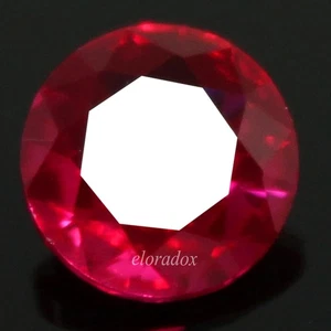 Gemas redondas sin calentar de 6,00 mm rubí rojo sangre de paloma de Birmania certificado natural EL05 - Imagen 1 de 6