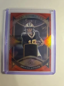 2024 Panini Select - Rookie Swatches Spencer Rattler #RS-SRR Red Prizm (RC) - Picture 1 of 6