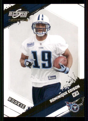 2009 Score Inscriptions #336 Dominique Edison RC /999 - Image 1 of 2