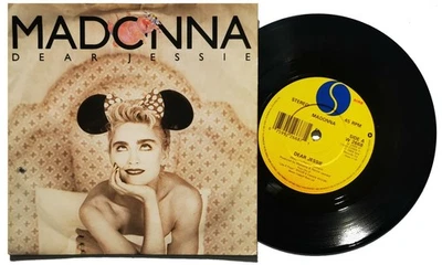 MADONNA 7" Dear Jessie / Till Death Do Us Part UK Paper Sleeve Paper Label 1989 - Image 1 of 4