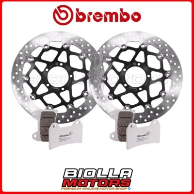 KIT PADS + DISCS BREMBO DUCATI MONSTER 1100 2010 FRONT [LA - Floating - Image 1 of 4