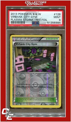 Plasma Storm 126 Virbank City Gym Reverse Foil PSA 9 - Image 1 of 2