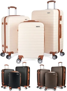 Hartschalenkoffer Trolley Reisekoffer Set 3 tlg oder M L XL einzeln ABS 4 Rollen - Bild 1 von 60