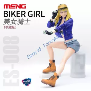 Meng Model ES-008 1/9 Scale BIKER GIRL PRE-COLORED EDITION Resin product - Picture 1 of 5