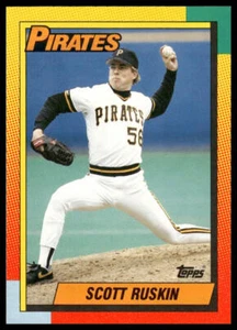 1990 Topps Traded #106T Scott Ruskin RC Pittsburgh Pirates Baseball - Picture 1 of 2