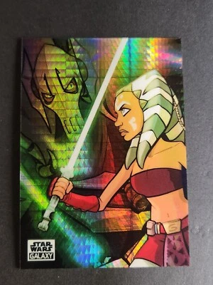 Topps Star Wars Galaxy A Padawan's Challenge Prism 2021 #/75 Foto 1 de 3