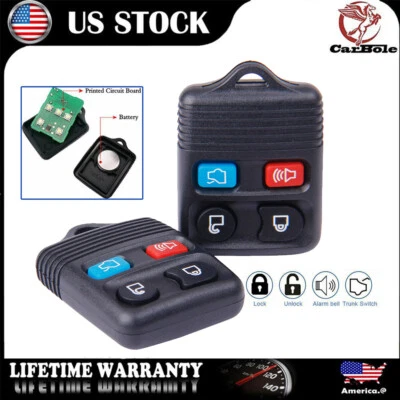 Chaveiro com controle remoto de 2 carros para 2004 2005 2006 2007 2008 2009 Ford Expedition Explorer - Imagem 1 de 4