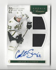 2011-12 Rookie Anthology #164 Colton Sceviour RC AUTOGRAPH JERSEY Stars /499 