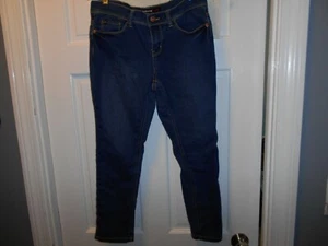 Pantalones de mezclilla azules Jordache talla grande 10 1/2 ajustados elásticos - Imagen 1 de 4