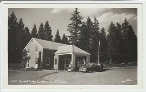 Urzędy celne Stanów Zjednoczonych; Porthill, Idaho; Ross Hall RPPC Pocztówka D9 - Zdjęcie 1 z 2