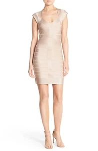 Vestido ceñido al cuerpo $198 French Connection talla 8 Miami Spotlight vendaje nuevo con etiquetas - Imagen 1 de 5