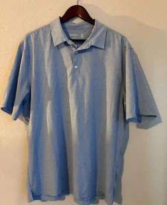 Walter Hagen 11 Majors Men's XL Collared Golf Shirt Dri-fit Heather Blue - Picture 1 of 11