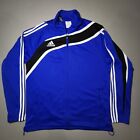 Adidas 2000s climacool track suit jacket - Blue, black and black w/ white 3...