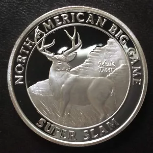 North American Hunting Club Mule Deer Super Slam Silver Medal A4343 - Picture 1 of 5