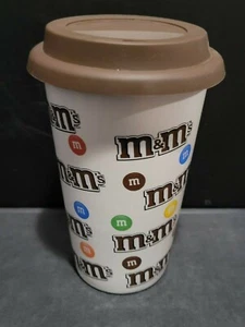 M&M Coffee Mug w/ Silicone Lid Mars candy 2016 MFG-S 20160805 - Picture 1 of 8