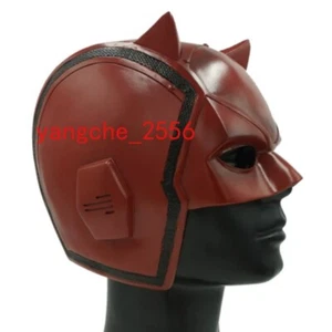 Daredevil Matt Murdock Cosplay PVC Helmet Red Mask Wearable Halloween Gift NEW - Picture 1 of 5