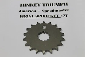 TRIUMPH Thruxton FRONT Sprocket 17 Teeth 525 pitch 790 - 865 Carbs - EFI Models - Picture 1 of 2