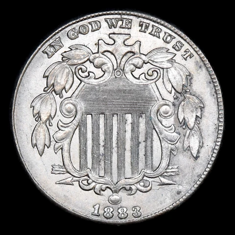 1883 SHIELD NICKEL ✪ CHOICE AU ALMOST UNCIRCULATED ✪ 5C CH COIN SCARCE ◢TRUSTED◣ Cover