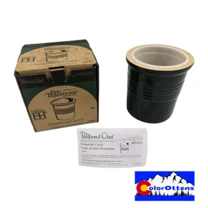 The Pampered Chef 1308 Vaso de Gres Cerámico Cazador Verde Patrimonio Familiar - Imagen 1 de 9