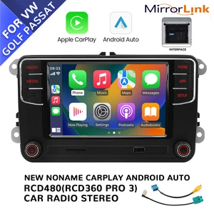 NEU Noname CarPlay Android Auto RCD360 Pro 3 187B 480 Auto Radio Stereo Für VW - Bild 1 von 21