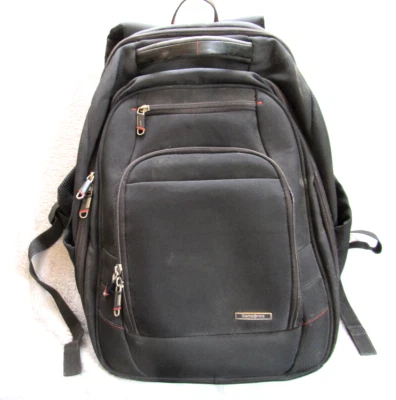 Samsonite Mochila Ajustable Soporte para Laptop TSA Listo Negro Nylon Viaje Escolar Foto 1 de 4
