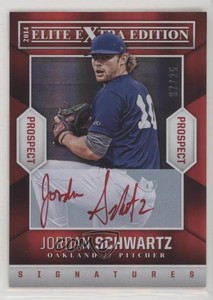 2014 Panini Elite Extra Edition Prospects Red Ink /25 Jordan Schwartz #72 Auto