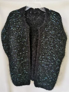 Hand-knitted women's Open-front Cardigan for winter and spring - Picture 1 of 5