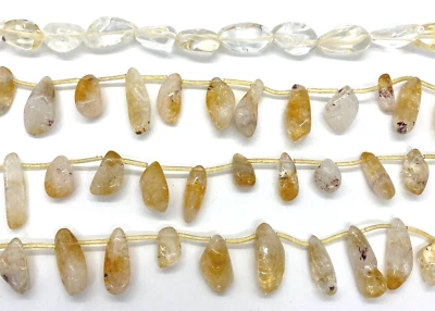 Natural Citrine Smooth Polished Chips and Nuggets - Image 1 of 4