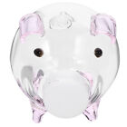  Transparent Saving Pot Cute Piggy Bank Desktop Clear Glass Money Pot Lovely Pig
