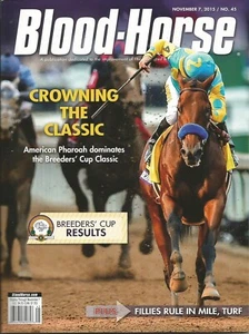 2015 - November 7th - Blood Horse magazine - MINT - AMERICAN PHAROAH - Picture 1 of 1