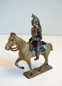 PETIT SOLDAT CBG CUIRASSIER DRAGON 1er EMPIRE PLOMB Ht 7,5cm ÉTAT DE JEU - Imagen 1 de 5