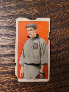 1909 T206 DONIE BUSH POOR PIEDMONT 350 BASEBALL DETROIT TIGERS
