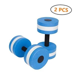 Sports Aquatic Exercise Dumbbells Aqua Fitness Barbells Exercise Hand blue - Picture 1 of 5