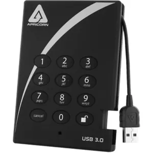 Apricorn Aegis Padlock USB 3.0 Encryption 1TB Hard Drive A25-3PL256-1000 - Picture 1 of 2