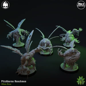 Pitchborne Henchmen Set (5) | Fleshcraft Studios | RPG D&D miniatura stampata in 3D - Foto 1 di 1