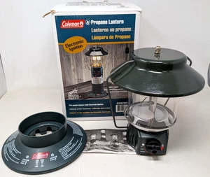 Vintage Coleman Propane Mantle Lantern Electronic Ignition 5154B700T USA - Picture 1 of 16