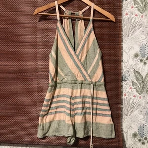 Urban Outfitters Ecote Circle Trim Romper with Drawstring Size XSmall - Picture 1 of 6