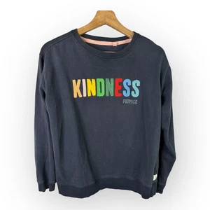 FatFace Damengröße 6 Kindness Sweatshirt Pullover mit Rundhalsausschnitt marineblau bestickt - Bild 1 von 10