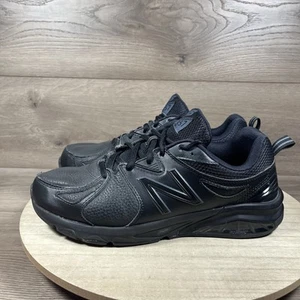 New Balance 857 Black Leather Shoes Sneakers Mens Size 9.5 4E Extra Wide - Picture 1 of 13