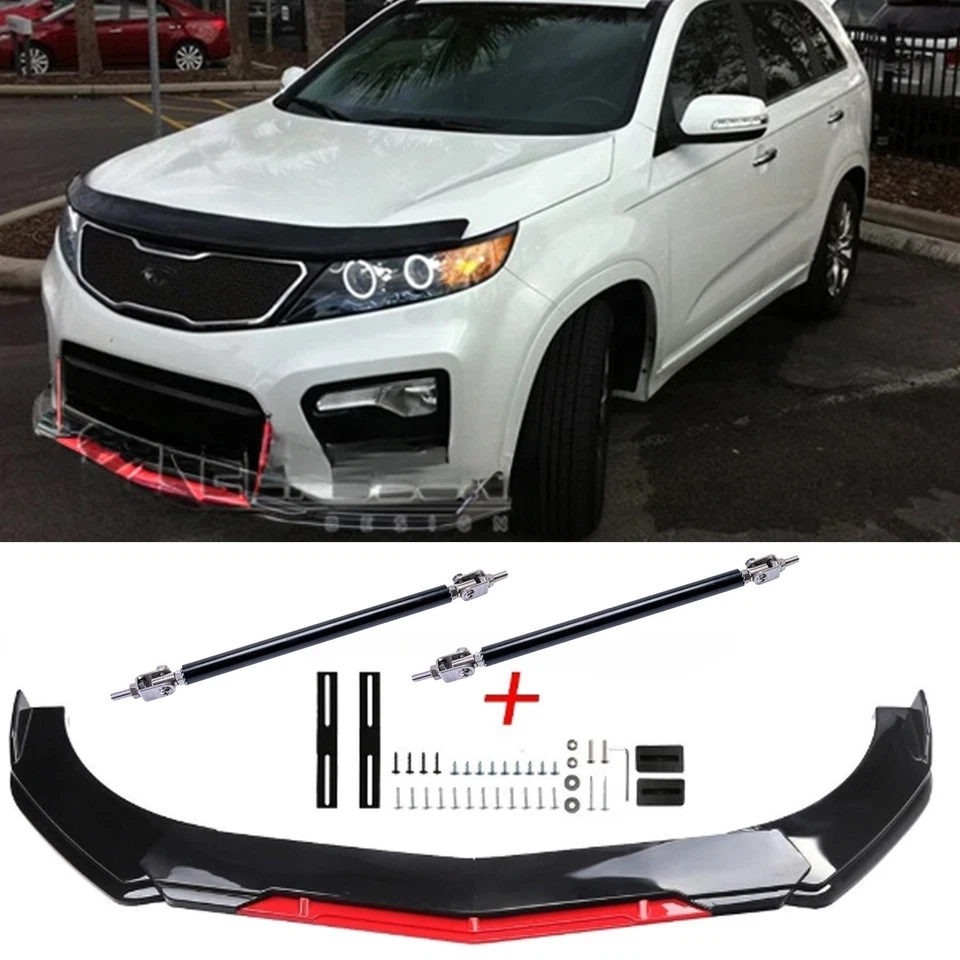 Front Bumper Lip Splitter Spoiler Body Kit Parts Accessories KDM for Kia Sorento Foto 1 de 4