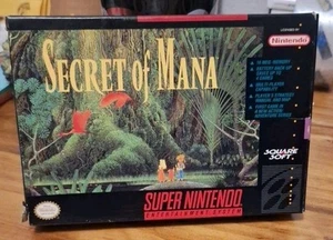 SNES - Secret of Mana - Complete CIB Authentic Tested Excellent Condition - Picture 1 of 8