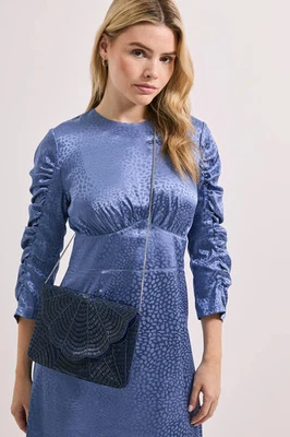 Dorothy Perkins Navy Clutch Womens Occasion Bags & Purses - Image 1 of 3