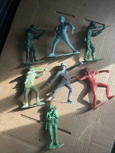 Vintage 1964 Louis Marx Cowboys 6" German Russian USA WW2 Figuren Lot 7 - Bild 1 von 13