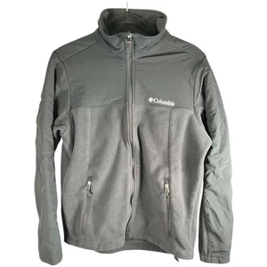 Chaqueta suéter polar Columbia para hombre negra talla pequeña bolsillos material grueso - Imagen 1 de 11