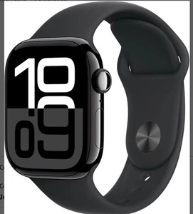 Apple Watch Series 10 42 mm GPS noir de jais - Photo 1 sur 4