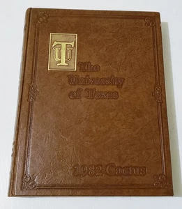 UT The University of Texas at Austin 1982 Cactus Yearbook Vol 89 rilegato in pelle - Foto 1 di 5