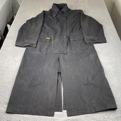 Abrigo inferior de plumón para hombre 2XL negro algodón cera piel aceitosa impermeable abotonada Australia Foto 1 de 4