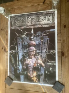 IRON MAIDEN X FACTOR OFFICIAL 1995 SPLASH POSTER NR MINT NEW OLD STOCK FREEPOST - Foto 1 di 10
